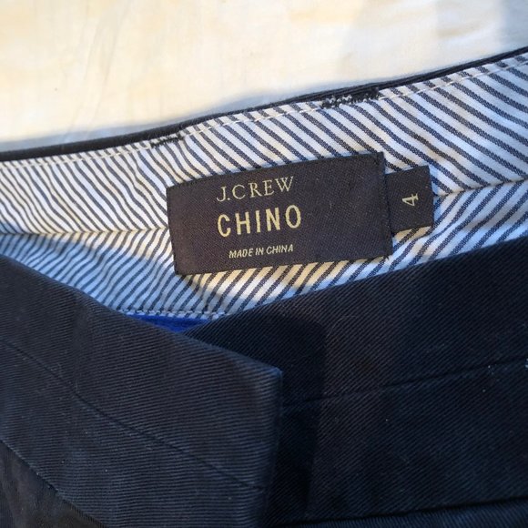 J Crew 5" Navy Chino Shorts - Picture 2 of 8